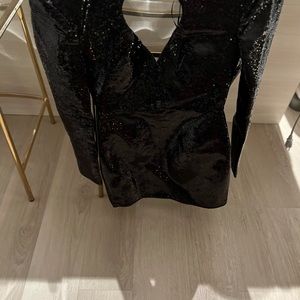 Bronx and Banco Glass Heart Mini Dress